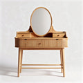 Wooden Vanity Table with Mirror and Drawers for Bedroom Use – 90 x 40 x 150cm