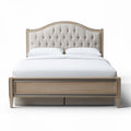 Upholstered Bed Frame with Storage – Ideal for Bedroom Use – Made of Fabric and Wood – 200 x 160 x 100cm