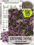 Seed Needs, Mother of Thyme Creeping Thyme Seeds 5,000 Seeds for Planting Thymus serpyllum - Perennial Flowers for Rock Gardens  Groundcover (1 Pack)(1 Pack (5,000 Seeds))