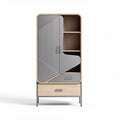 Modern Wooden Storage Cabinet with Shelving and Drawer – 120 x 60 x 40cm