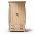 Solid Wood Wardrobe with Storage Drawers – Suitable for Bedroom Use – Made of Natural Oak – 50 x 30 x 120cm