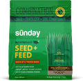 Sunday Northeast Seed + Feed - Grass Seed, Soil Conditioner,  Fertilizer Mix - Northeast Lawn Seed with Tall Fescue, Fine Fescue  Tetraploid Ryegrass - 9-0-2 NPK - Covers 1,500 sq. ft. - 10lbs