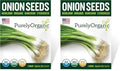 Organic Onion Seeds (Bunching Evergreen) - Approx 200 Seeds - USDA Organic, Non-GMO, Open Pollinated, Heirloom, USA Origin(approx 200 seeds (Pack of 2))