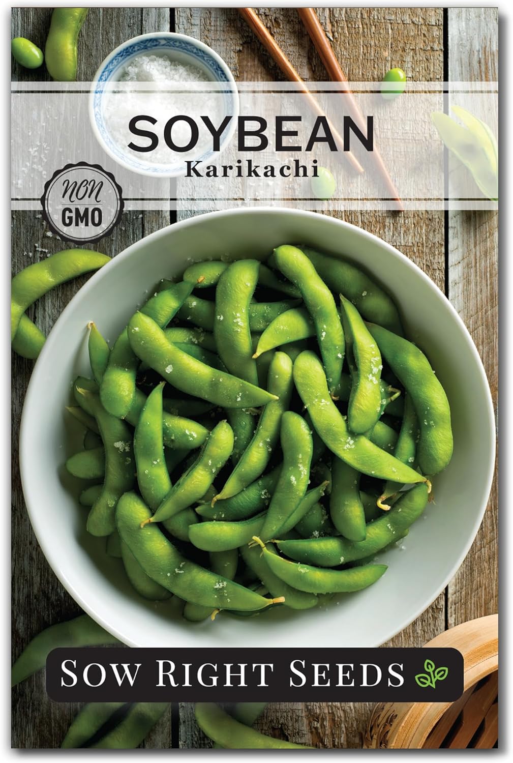 Sow Right Seeds - Karikachi Soybean Seeds for Planting - Non-GMO Heirloom, High Yield Edamame Soy Beans for Planting - Ideal Vegetable to Plant in Home Garden - Fresh, Nutritious Soybeans (1)(1)