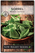Sow Right Seeds - Sorrel Seed for Planting - Culinary Herb to Plant in Your Home Herb Garden - Indoors or Outdoors - Zesty and Nutritious Leafy Green - Non-GMO Heirloom Seeds - A Great Gardening Gift