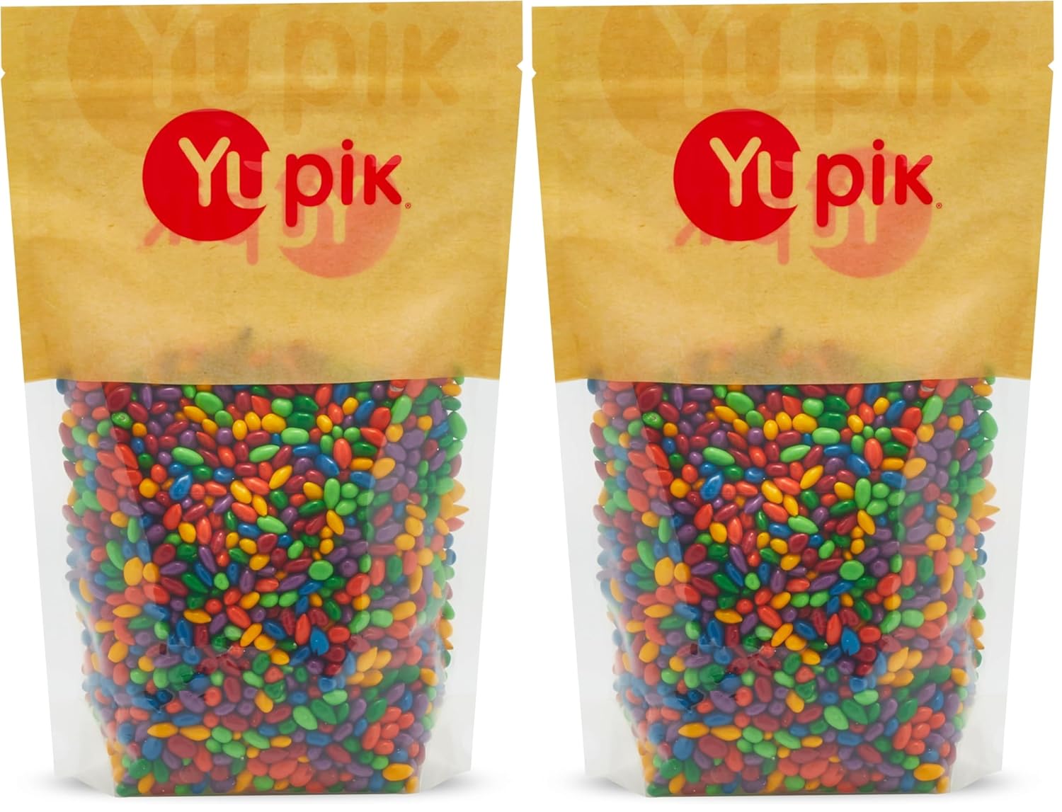 Yupik Kimmie Sunbursts, Colorful Chocolaty Sunflower Seeds, 2.2 lb (35.2 oz), Gluten-Free, Kosher, Sunflower Seeds in Chocolaty Candy Coating, Source of Fiber, Ideal for Parties, Baking  Gifts(2.2 Pound (Pack of 2))