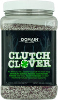 Domain Outdoor Clutch Clover Food Plot Seeds for Deer, 3 Special Varieties of Annual Clover, Establish Quickly, Attracts Deer, Protein Source, Good for Plot Rotations, Improves Soil, ¼ Acre