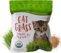 Organic Cat Grass Seed Blend for Planting – 12 oz – Wheat (Triticum aestivum), Barley (Hordeum vulgare), Oats (Avena sativa), and Rye (Secale cereale) Seeds – Non-GMO Grass Seed Mix for Pets